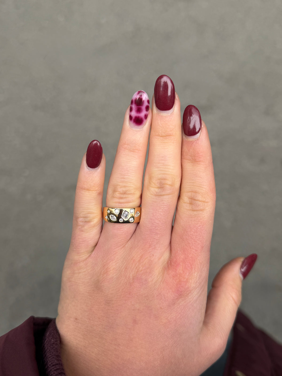 Ladies Wide Galaxy Ring