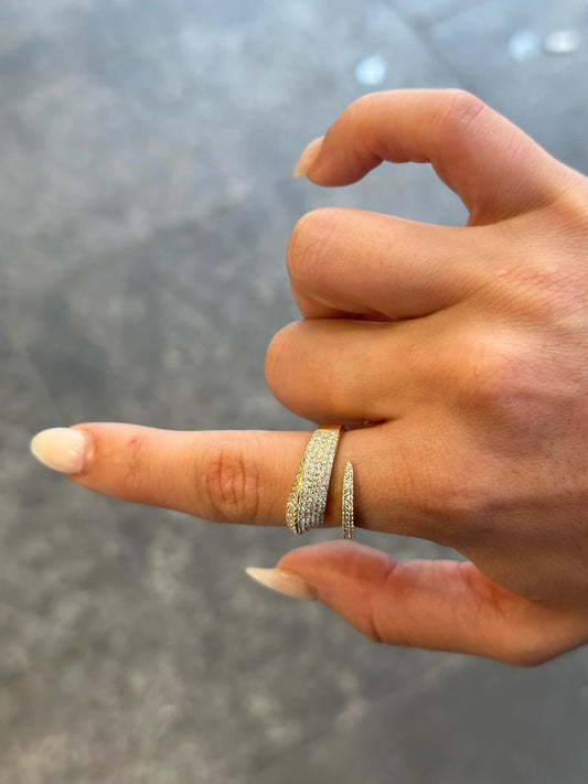 Ladies Pave Set Fancy Ring