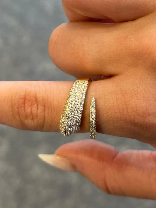 Ladies Pave Set Fancy Ring