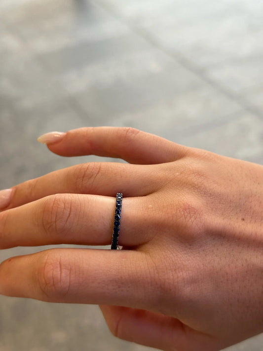 Ladies Sapphire Stone Eternity Band