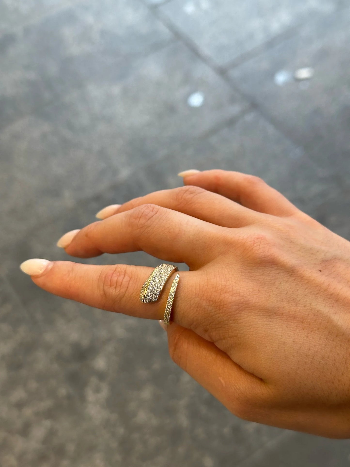Ladies Pave Set Fancy Ring