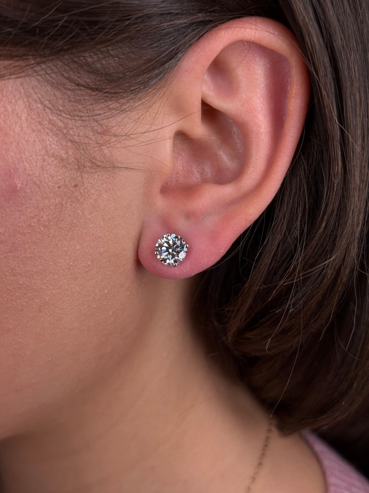 4.00cttw Lab Grown Diamond Stud Earring