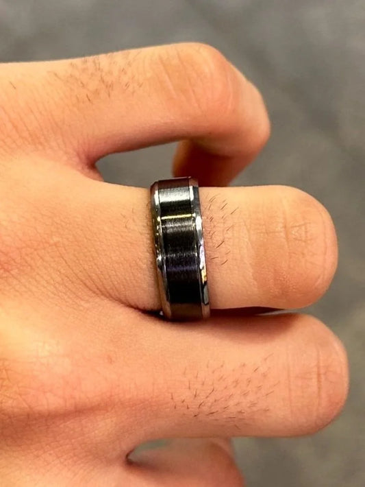 Men’s Grey Tantalum Wedding Band