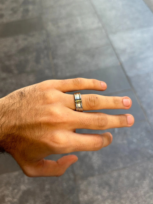 Men’s Three Dome Cobalt Wedding Band