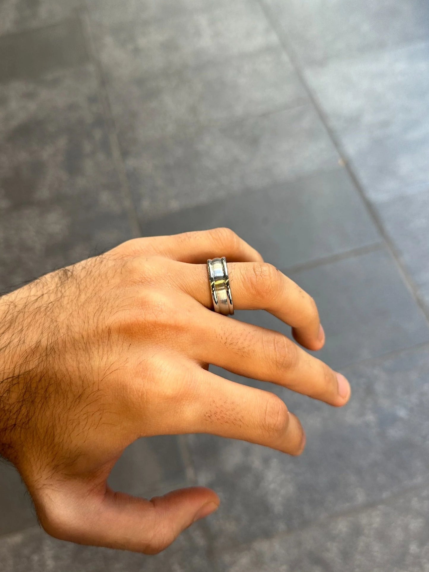 Men’s Three Dome Cobalt Wedding Band