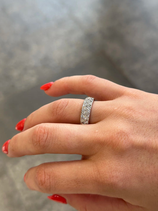 Ladies Round Diamond Eternity Band