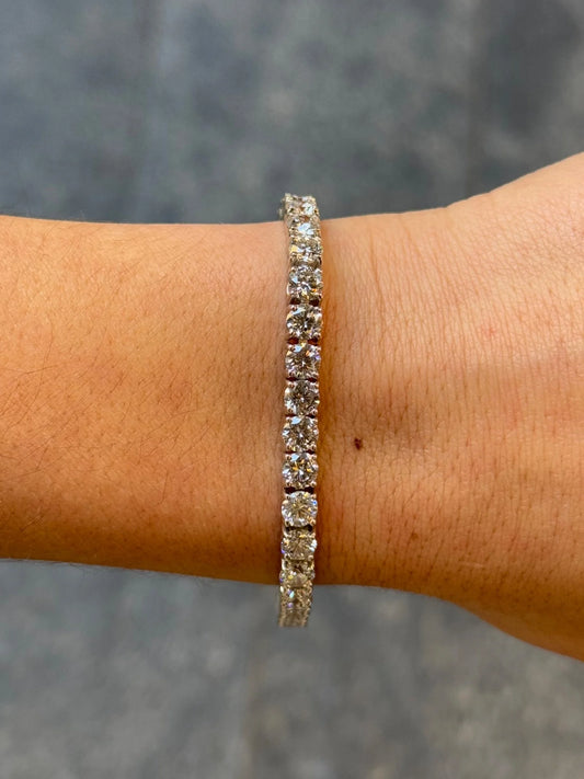 14ct Lab Grown Tennis Bracelet