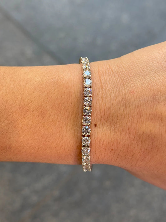 10ct Lab Grown Tennis Bracelet