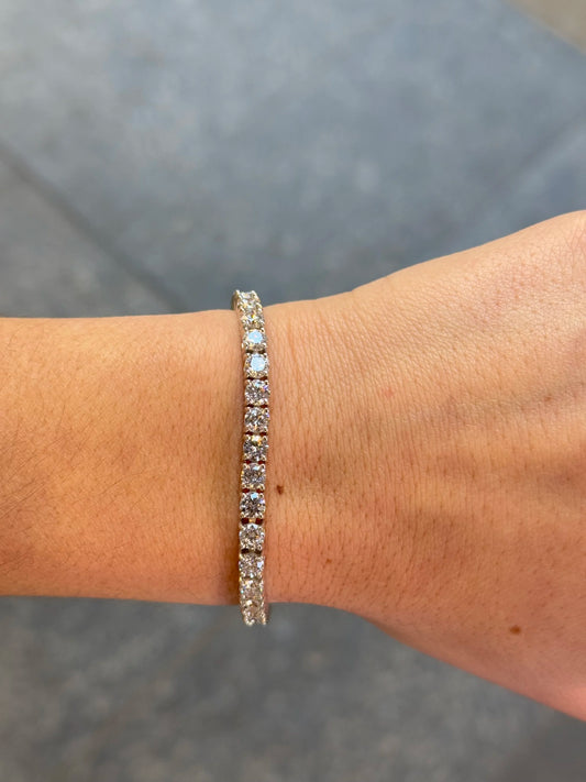 10ct Lab Grown Tennis Bracelet