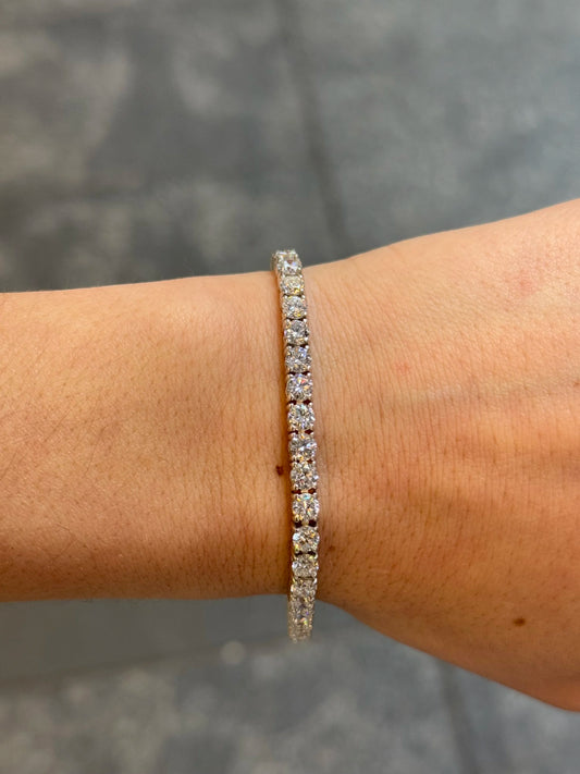9ct Lab Grown Tennis Bracelet