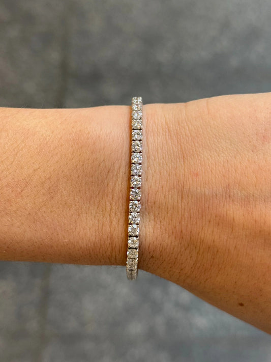 7ct Lab Grown Tennis Bracelet
