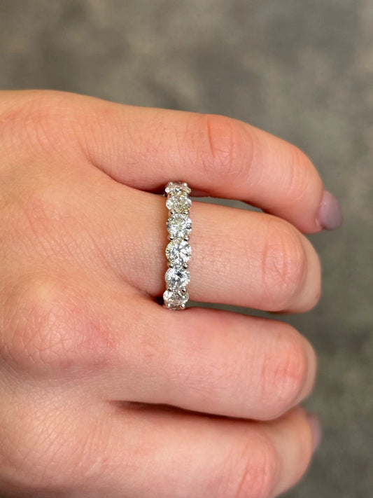 Ladies 5ct Eternity Wedding Band