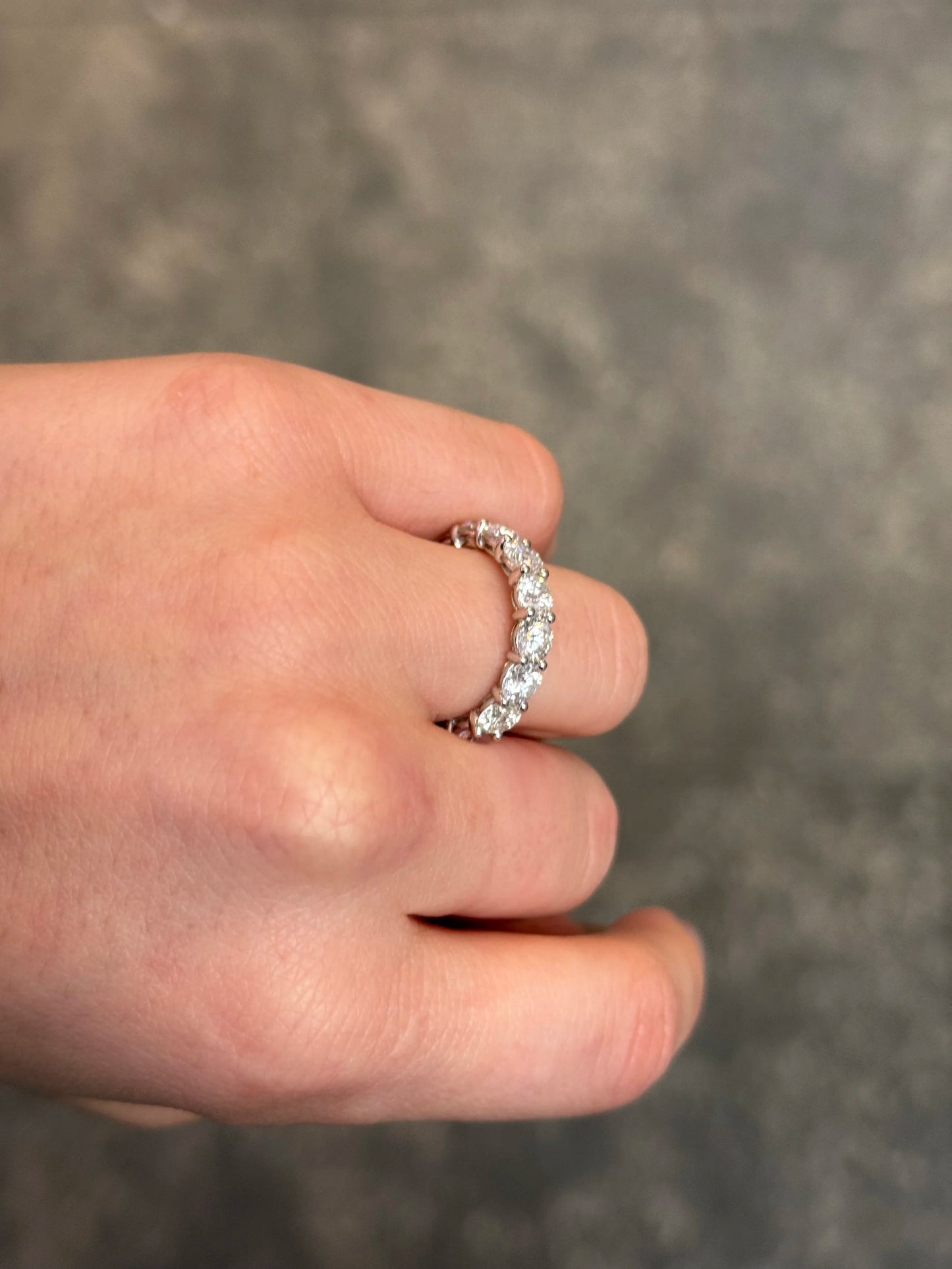 Ladies 5ct Eternity Wedding Band