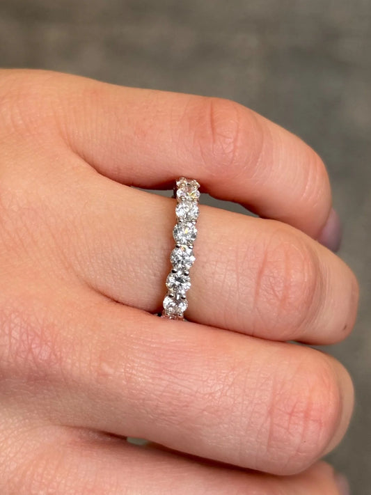 Ladies 3ct Eternity Wedding Band
