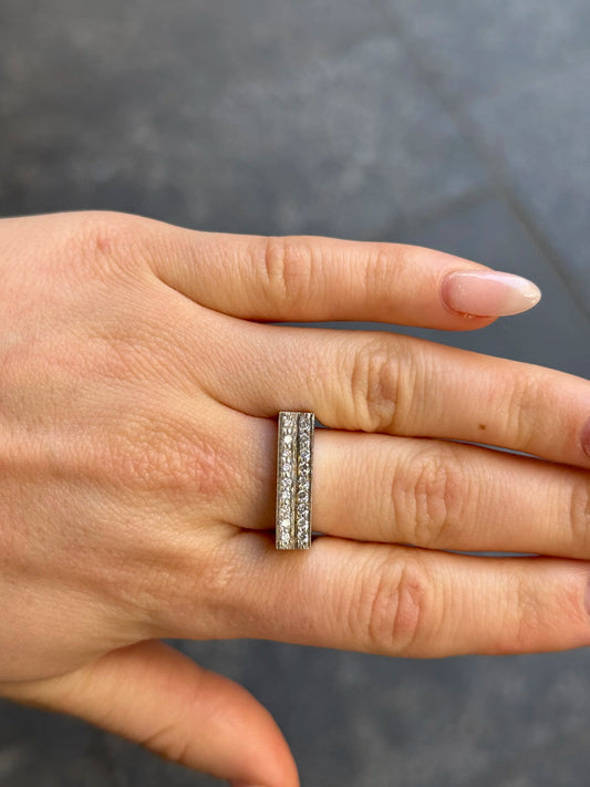 Ladies Thick Rectangle Style Ring