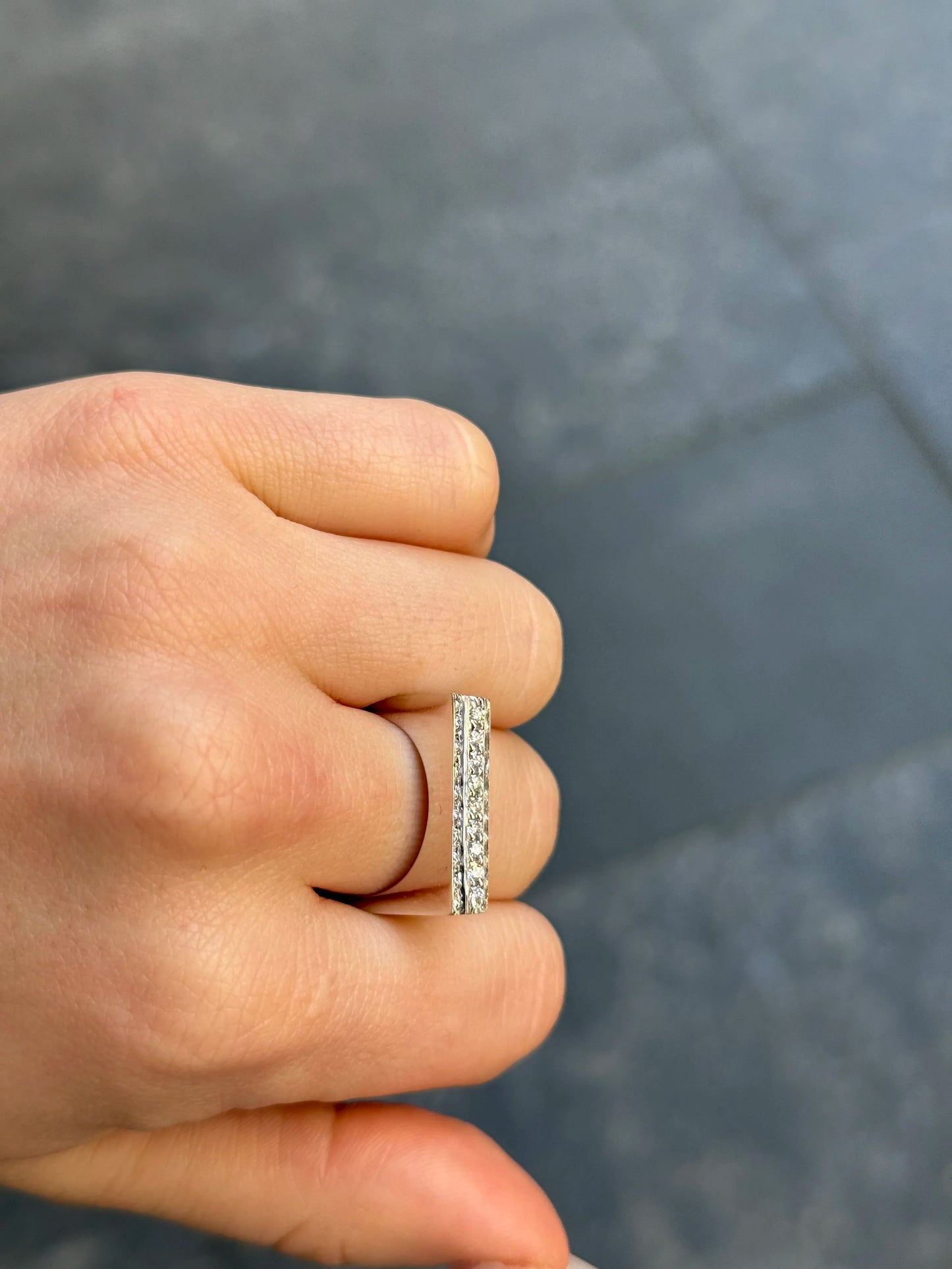 Ladies Thick Rectangle Style Ring