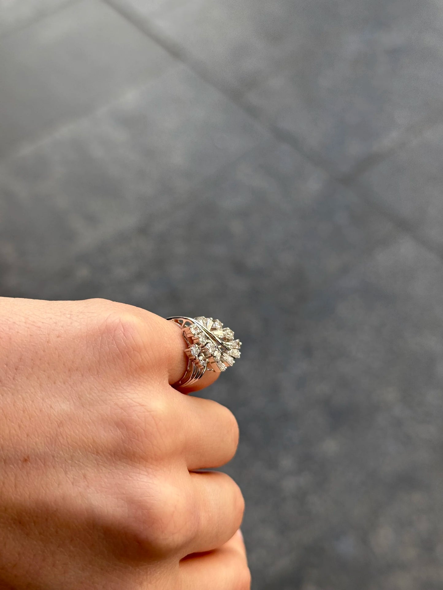 Ladies Tapered Baguette and Round Diamond Ring