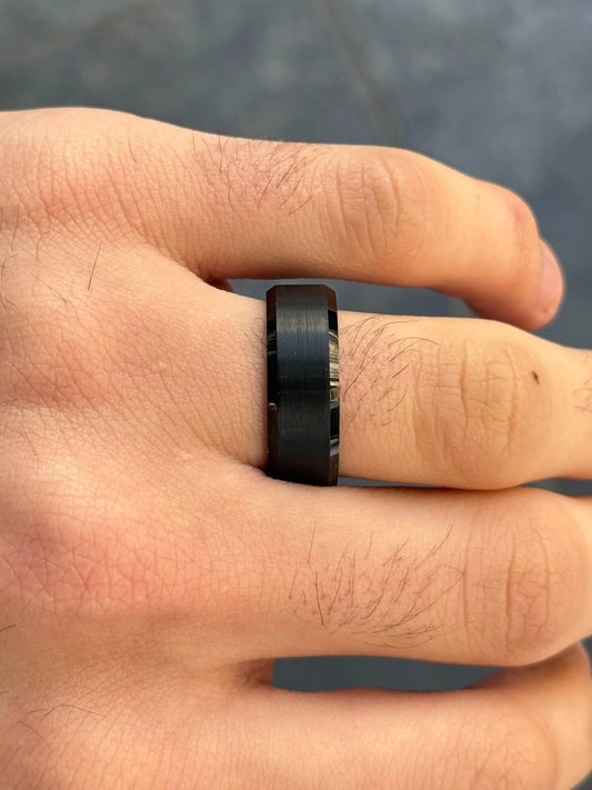 Men's Blackout Wedding Band