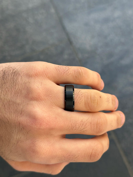Men's Blackout Wedding Band