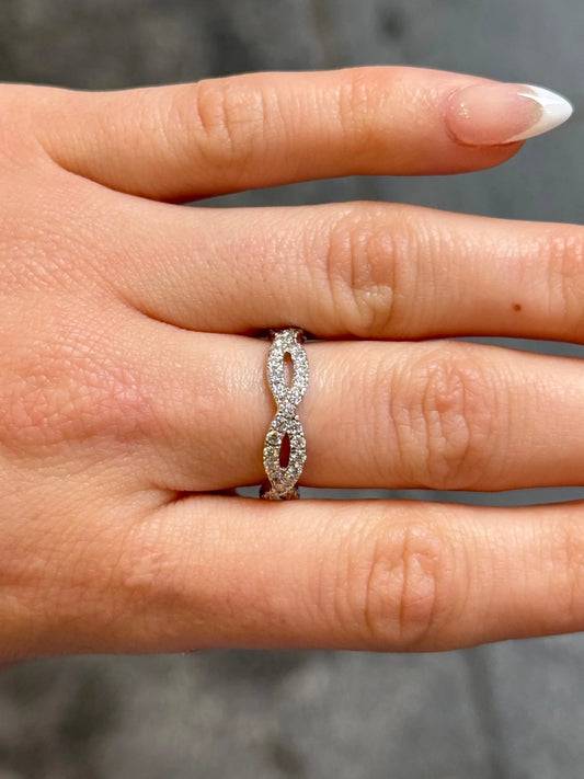 Ladies Infinity Eternity Diamond Band