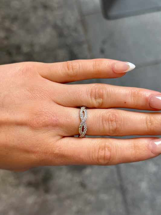 Ladies Infinity Eternity Diamond Band