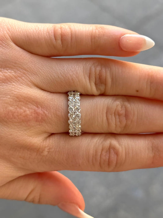 Ladies Two Row Diamond Ring