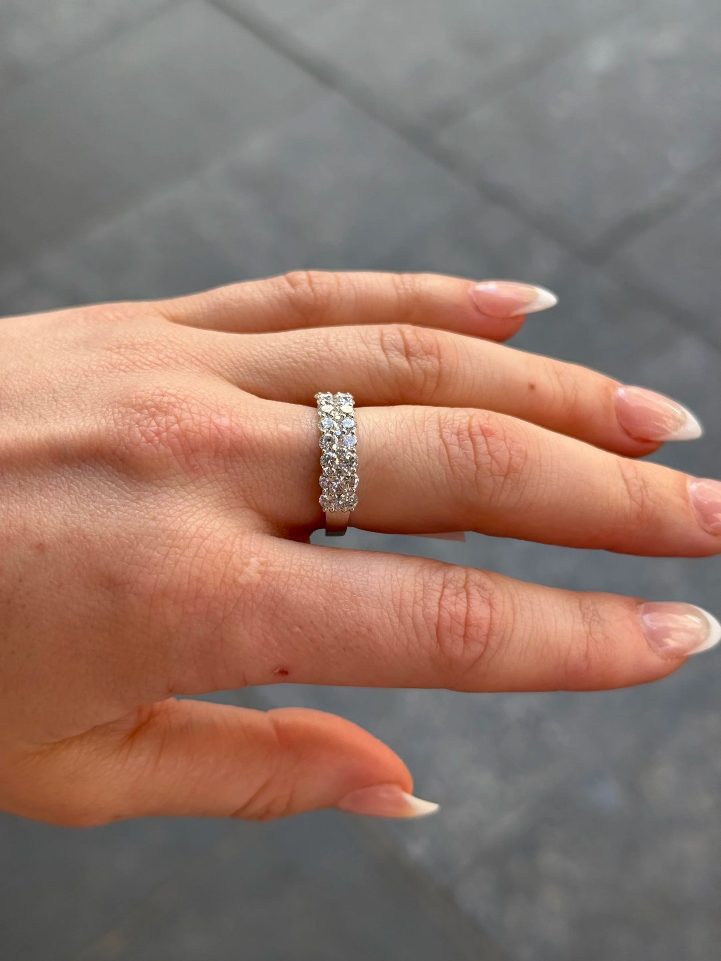 Ladies Two Row Diamond Ring