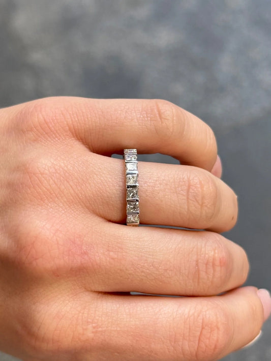 Ladies Princess Eternity Wedding Band