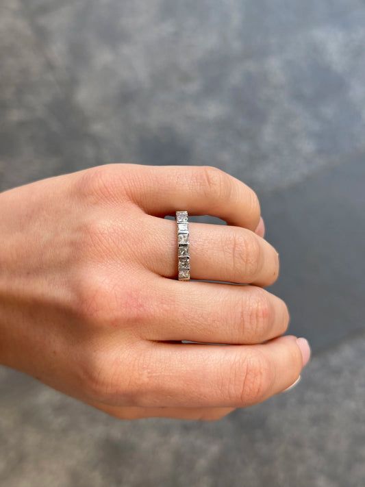 Ladies Princess Eternity Wedding Band