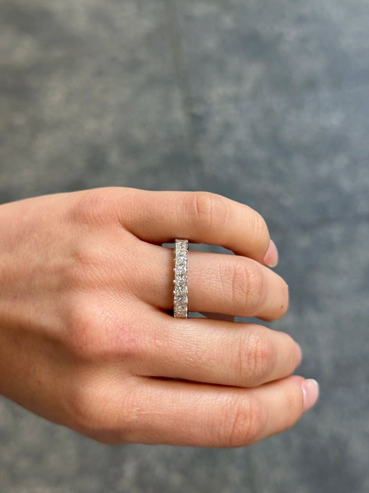 Ladies Princess Eternity Wedding Band