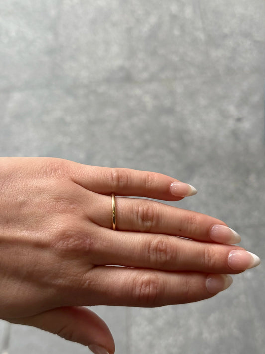 2mm Plain Gold Wedding Bands