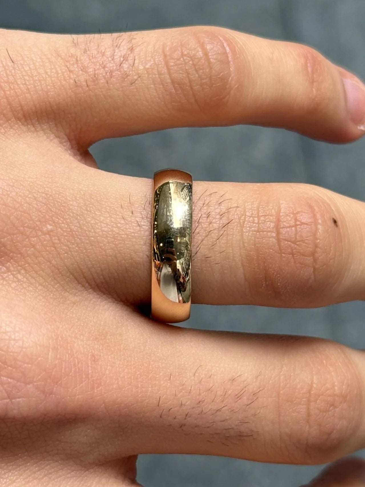 6mm Plain Gold Wedding Bands