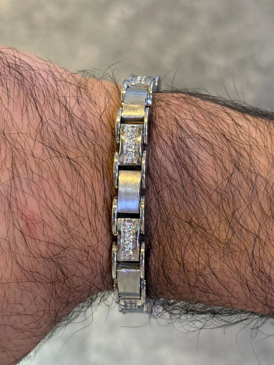 Men’s Fancy Round Diamond Bracelet