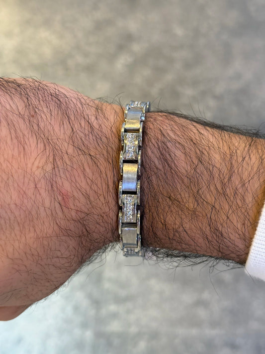 Men’s Fancy Round Diamond Bracelet