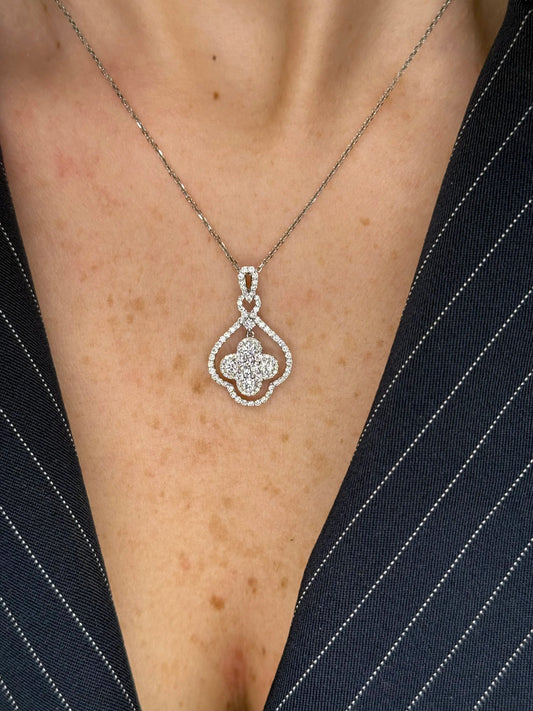 Ladies Fancy Clover Pendant