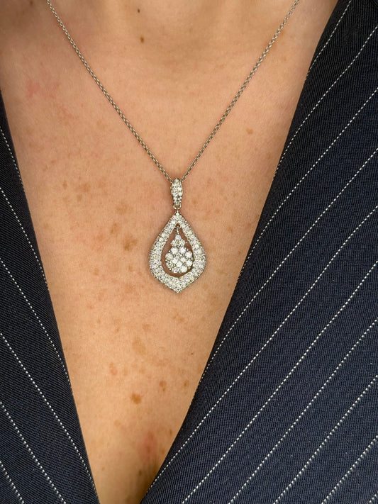 Ladies Pave Diamond Pendant