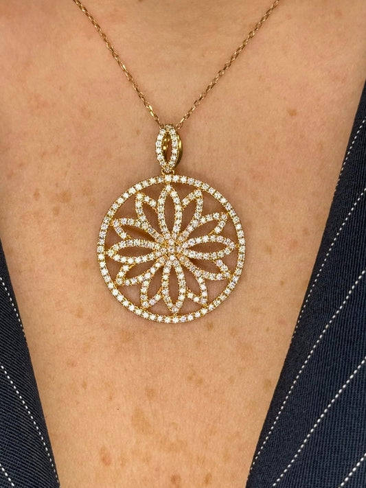 Ladies Fancy Flower Pendant