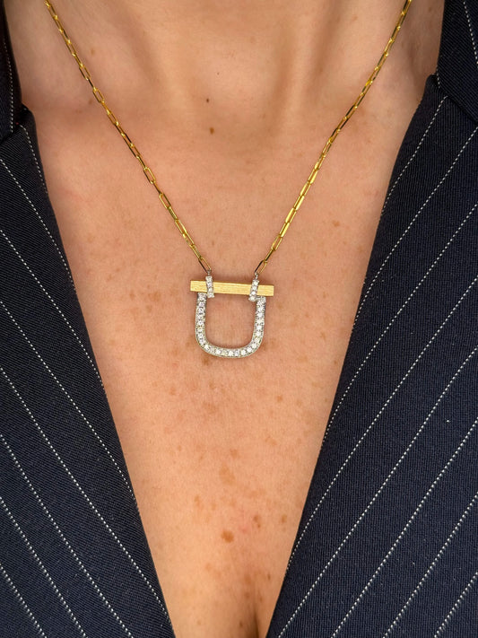 Ladies Lock Style Pendant