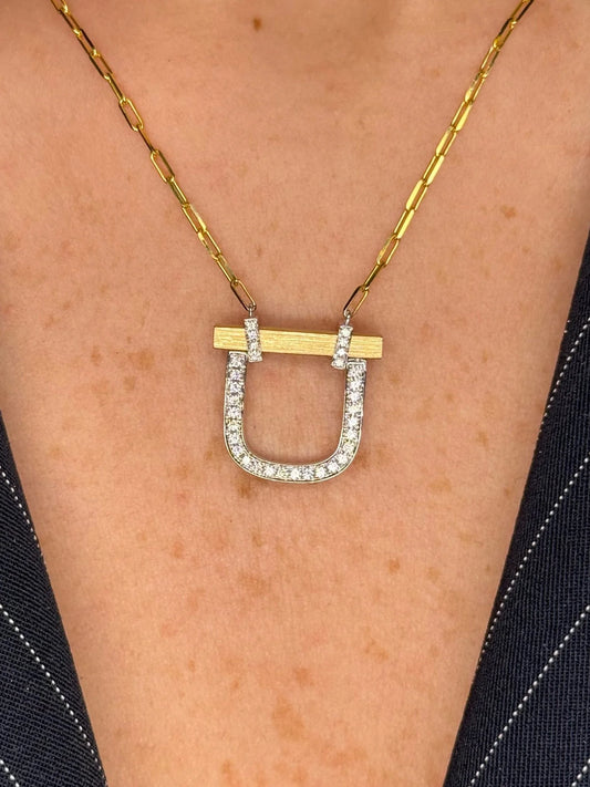 Ladies Lock Style Pendant