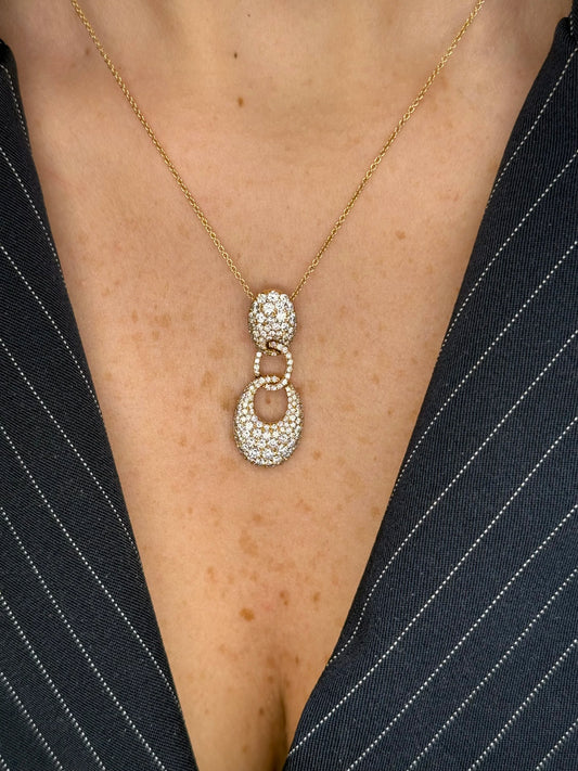 Ladies Pave Set Pendant