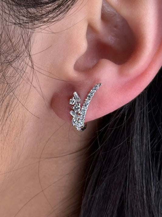 Ladies Two Way Split Small Huggie