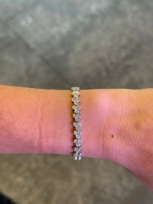Ladies Honeycomb Design Bracelet