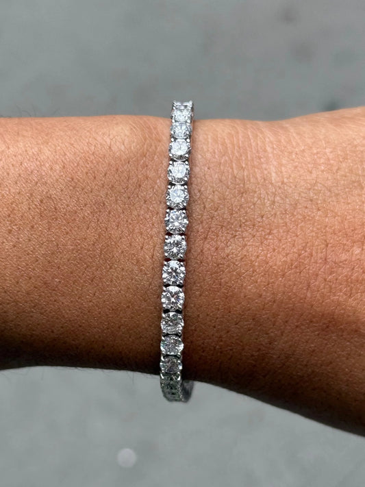 12ct Lab Grown Tennis Bracelet