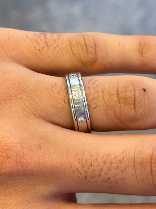 Men’s Spaced Out Diamond Wedding Band