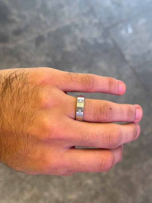 Men’s Spaced Out Handcrafted Diamond Wedding Band