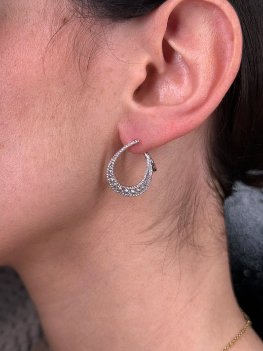 Ladies Diamond Frontal “Huggies"