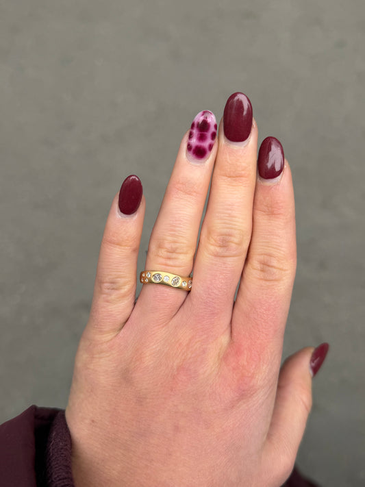 Ladies Satin Finish Galaxy Ring