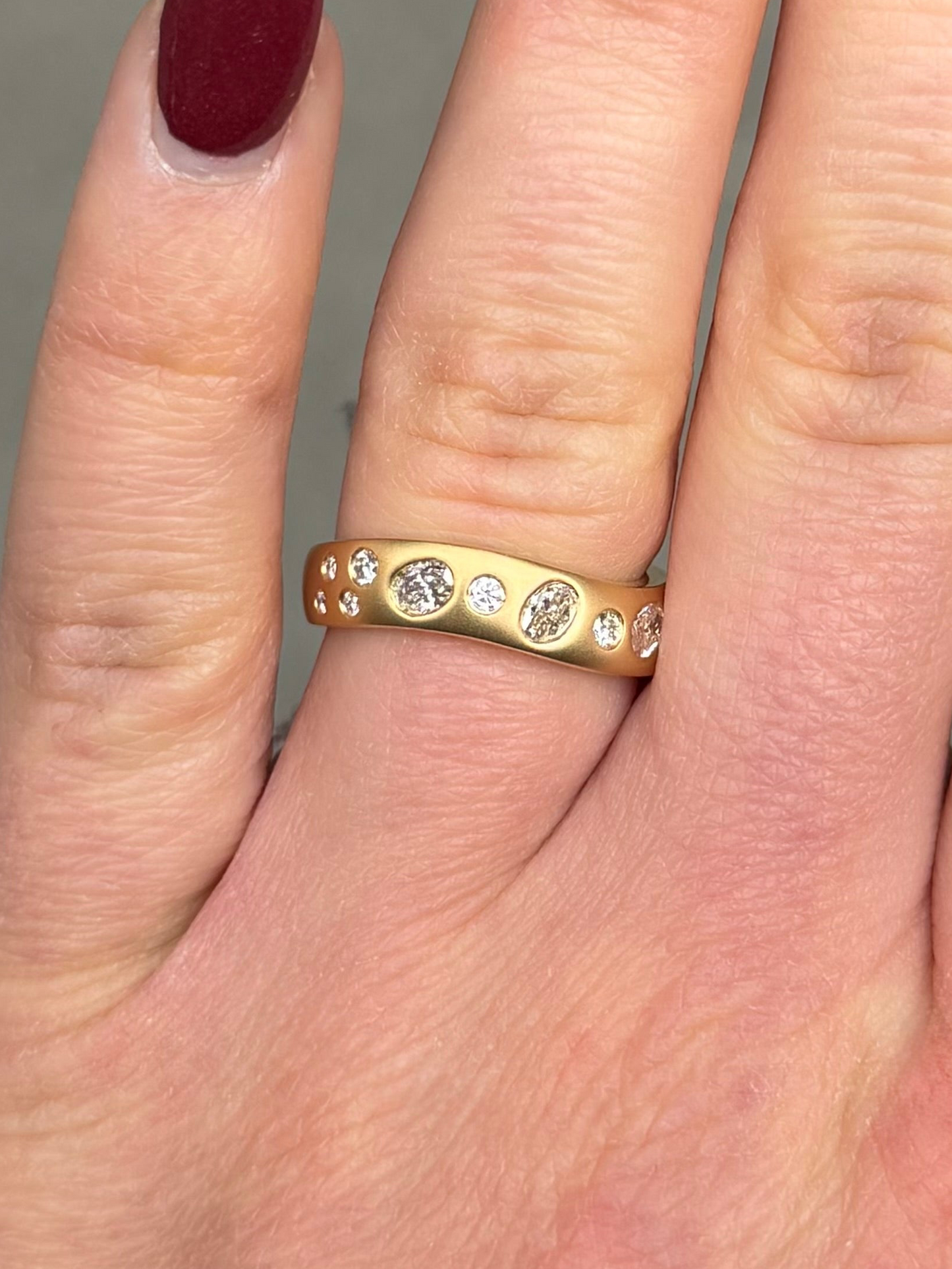 Ladies Satin Finish Galaxy Ring