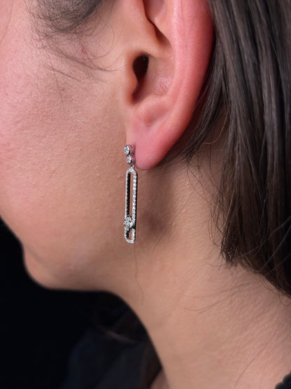 Ladies Dangling Clover Earring