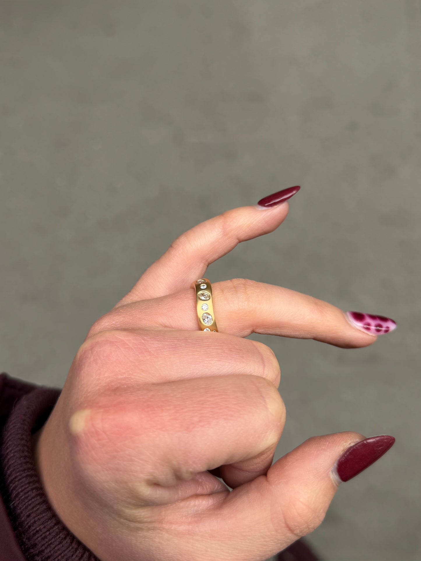 Ladies Satin Finish Galaxy Ring